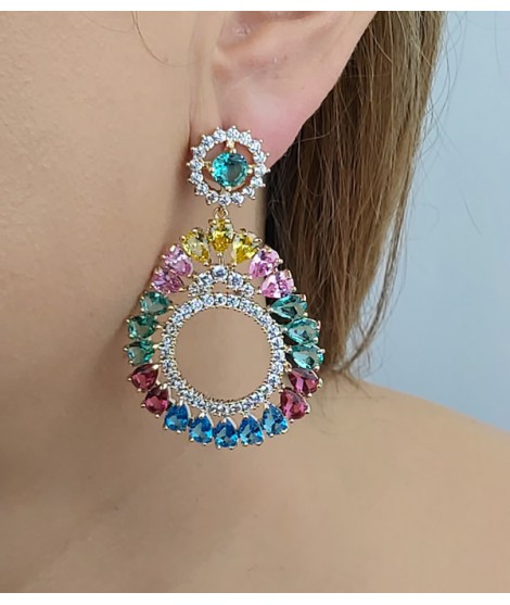 Pendientes Lecco Multicolor | Joyas de mujer 2