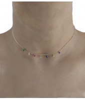Collar Ibia Dorado Multicolor | Joyas de mujer